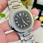 PP Date working white Chain Wrist Watch With Black Dial P-01